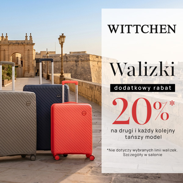 grafika promocyjna Wittchen walizki -20%v