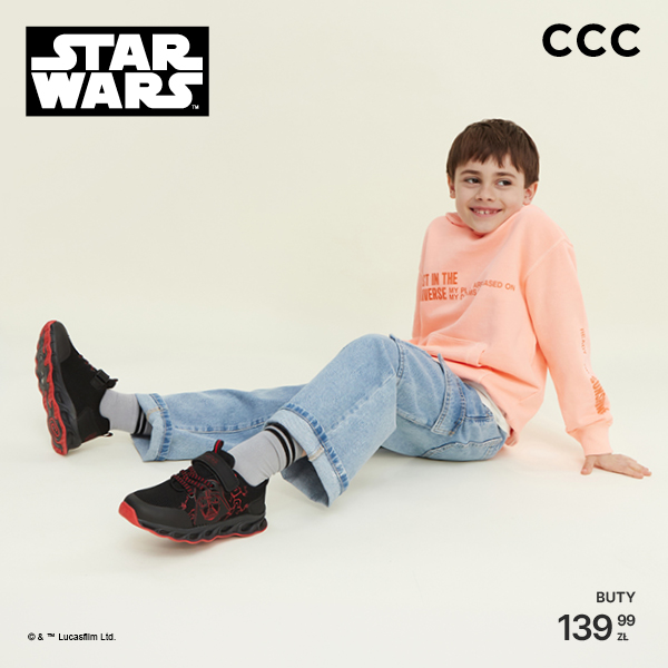 grafika promująca kolekcję Star Wars w CCC